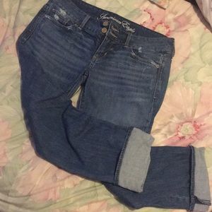 American eagle cropped jeans